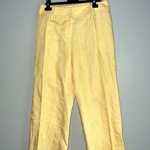 Focus 2000 size 4 linen blend cropped pants - Picture 2 of 7